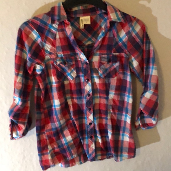 Pink Long Sleeve Passport Flannel - Picture 2 of 10